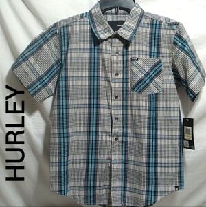 SALE! NWT Hurley Button Up Youth Shirt Sz.M (BX85)